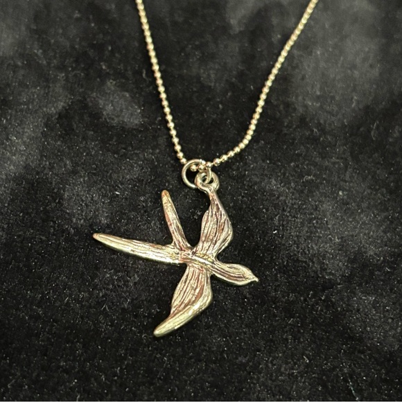 FOREVER 21 Two Tone Soaring Bird W/ Gemstones Chain Necklace - gold/silver - Picture 5 of 7